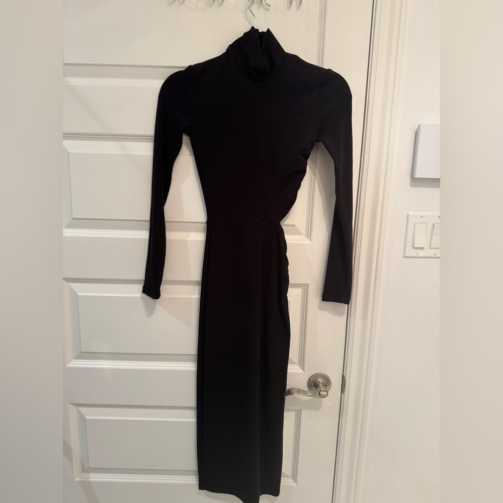 Zara Black Long Sleeve Dress